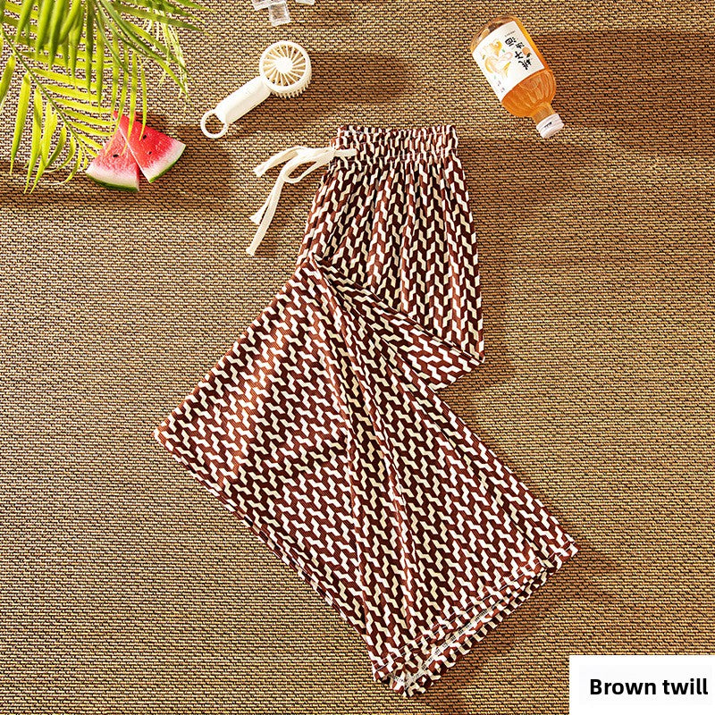 Plaid Wide Leg High Waist Pants