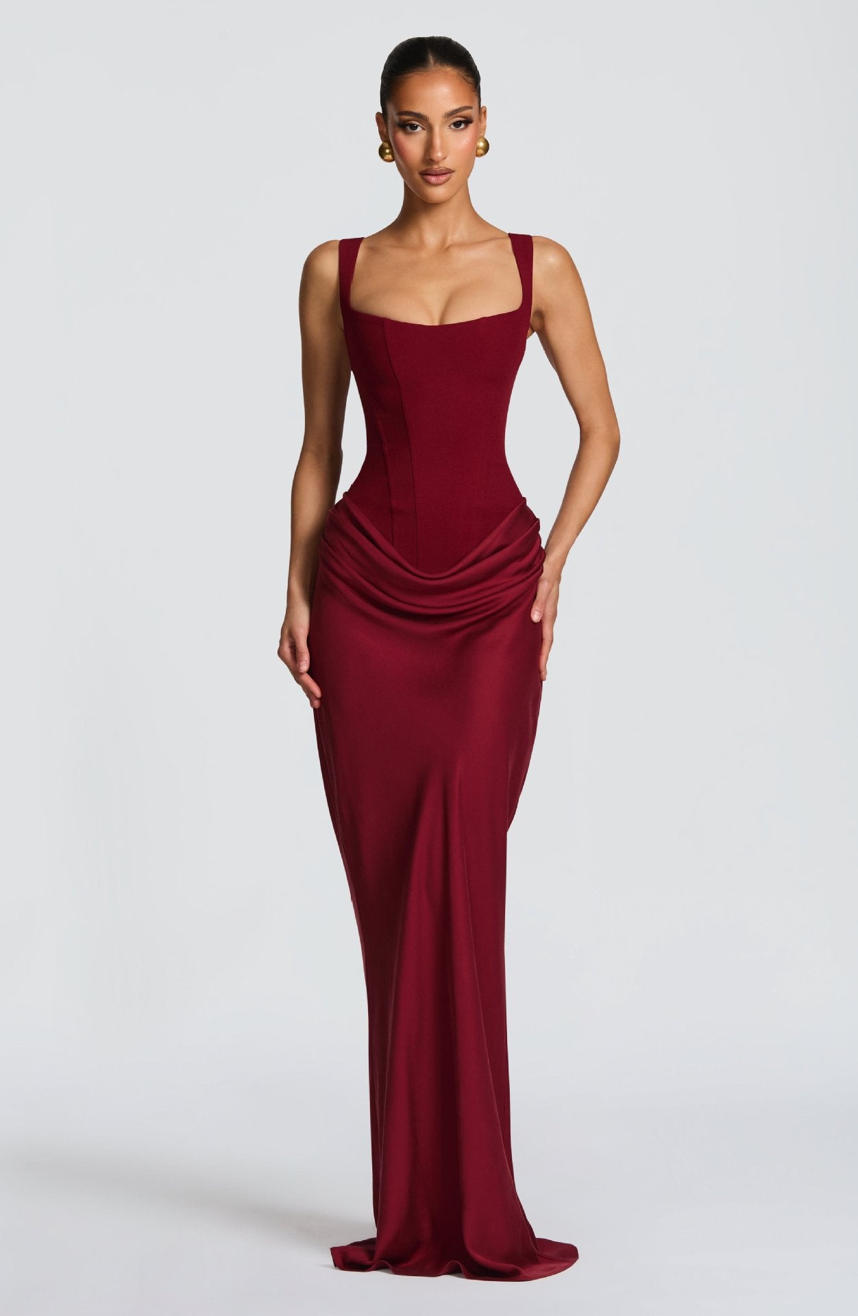 Slim Fit Bodycon Dress with Square Neck