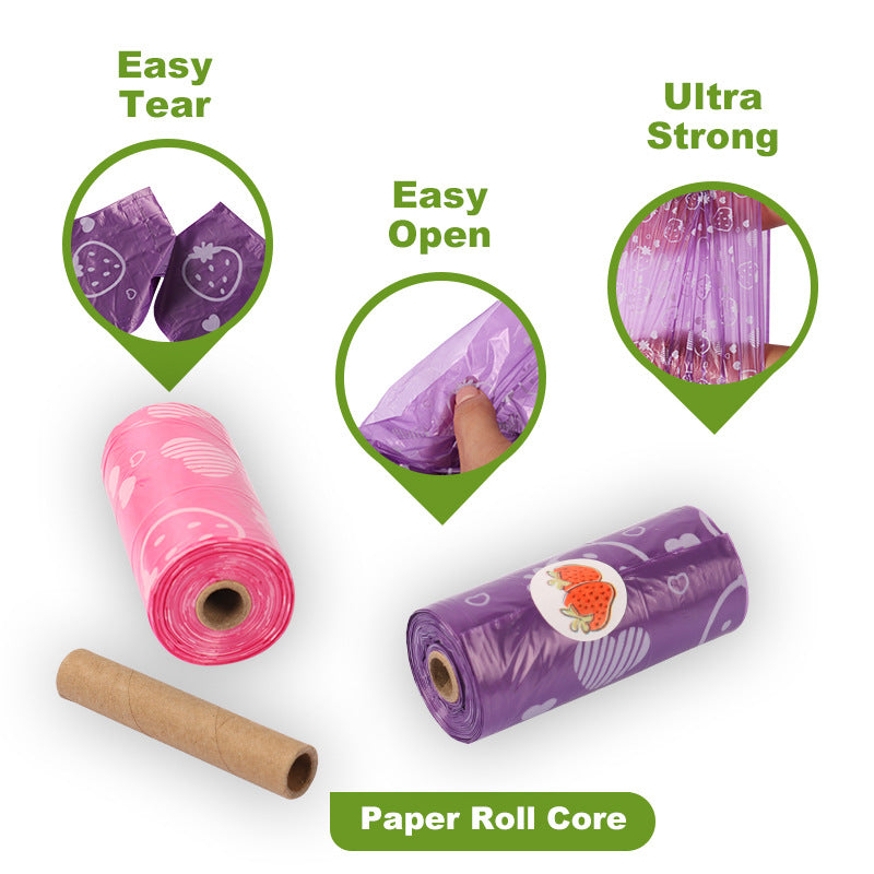 Biodegradable Scented Pet Waste Bags with Dispenser