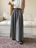 Straight-leg nine-inch casual pants