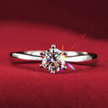 Moissanite Simulation Adjustable Ring