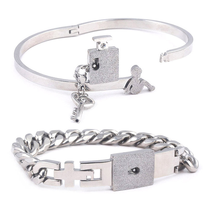 Love Lock Couple Bracelets and Necklaces