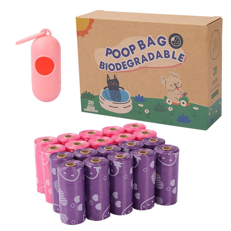 Biodegradable Scented Pet Waste Bags with Dispenser